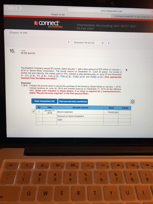conary issued 15-year bonds wi E connect Intermediate Accounting 302: ACCT 302