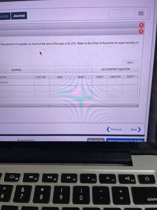 year is 81.575. Retor to the Chart of Accounts for exact wording