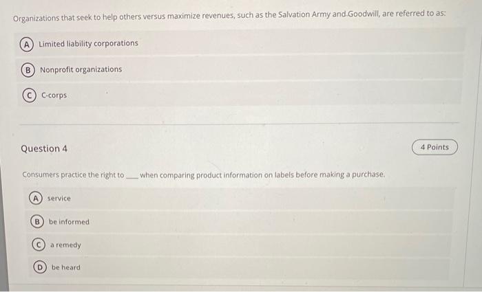 please answer all. i will leave thunbs up Organizations that seek to