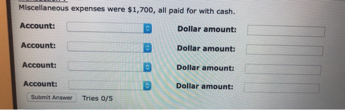 2 The company quickly acquired $45,000 in Inventory, 50% of which was