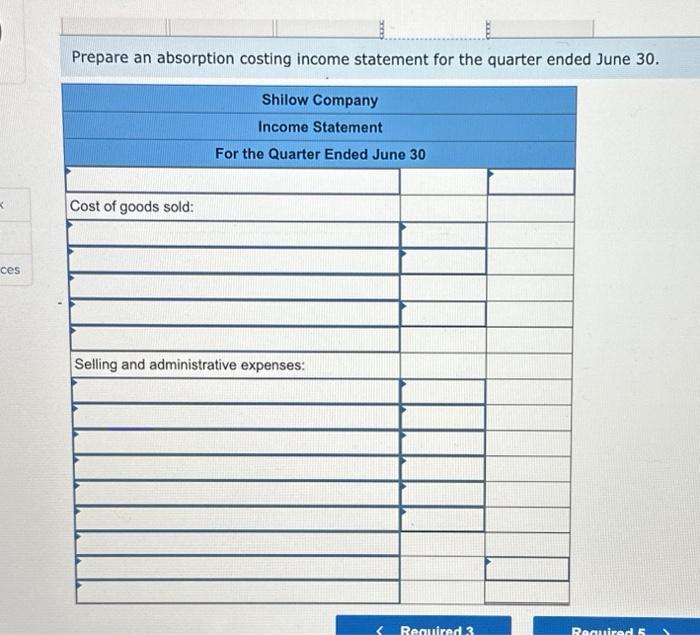 Complete this question by entering your answers in the tabs below. Complete