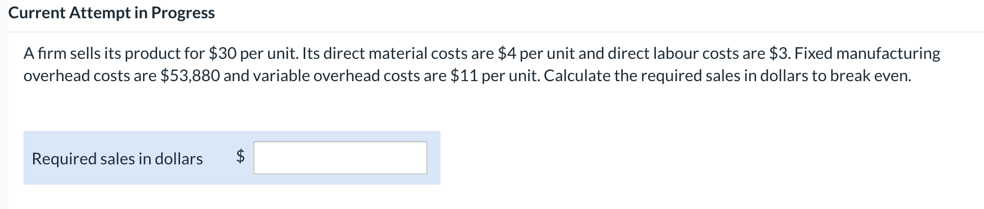 PLEASE RESPOND ASAP! THANKS, Current Attempt in Progress A firm sells its