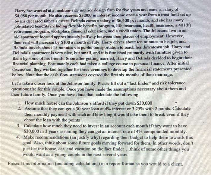 Read ans answer the questions. thanks Harry has worked at a medium-size