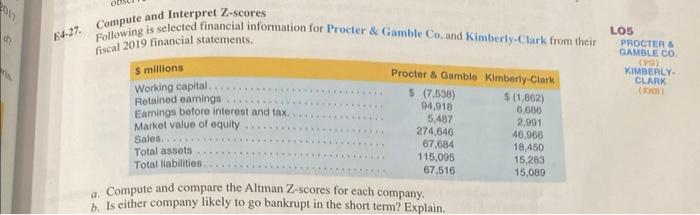 need help with this one please explain 4.27. Compute and Interpret Z-scores