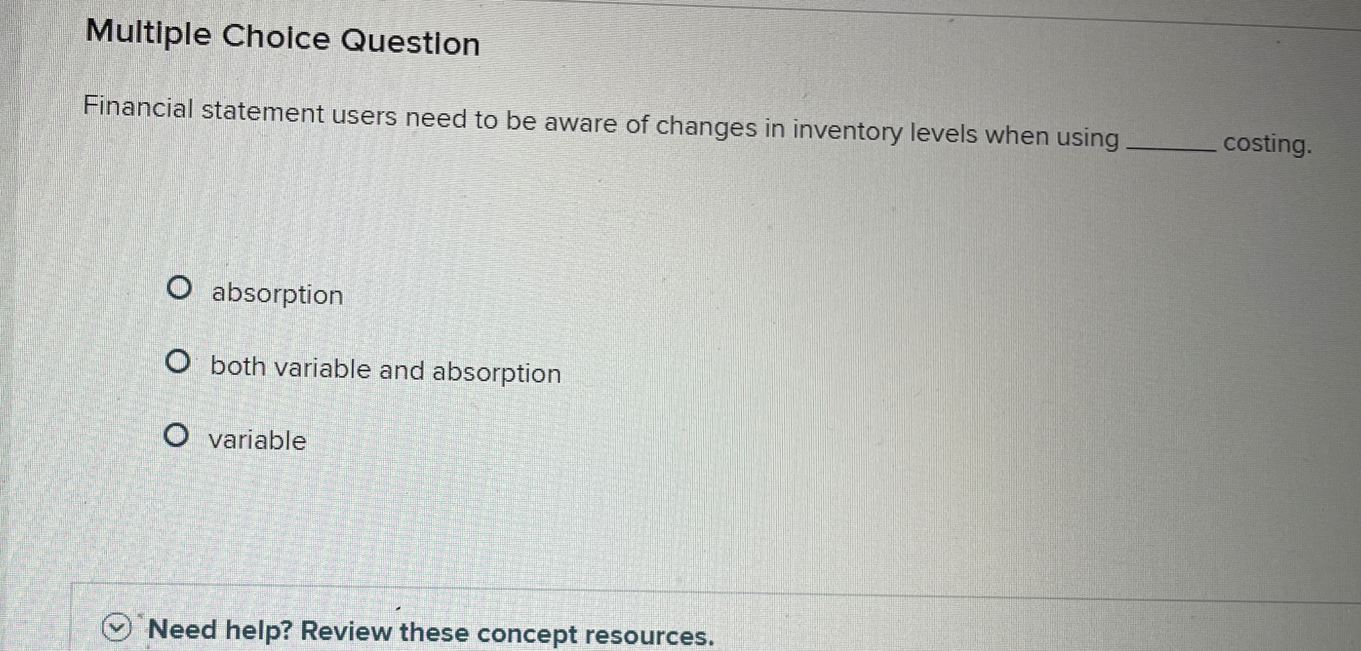  Multiple Choice Question Financial statement users need to be aware of