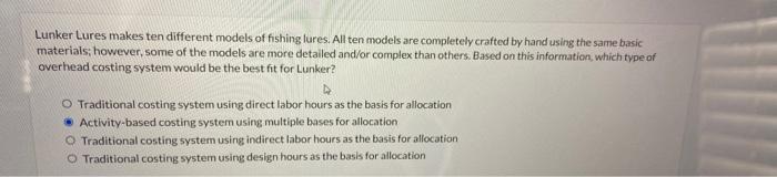 this answer is wrong Lunker Lures makes ten different models of fishing