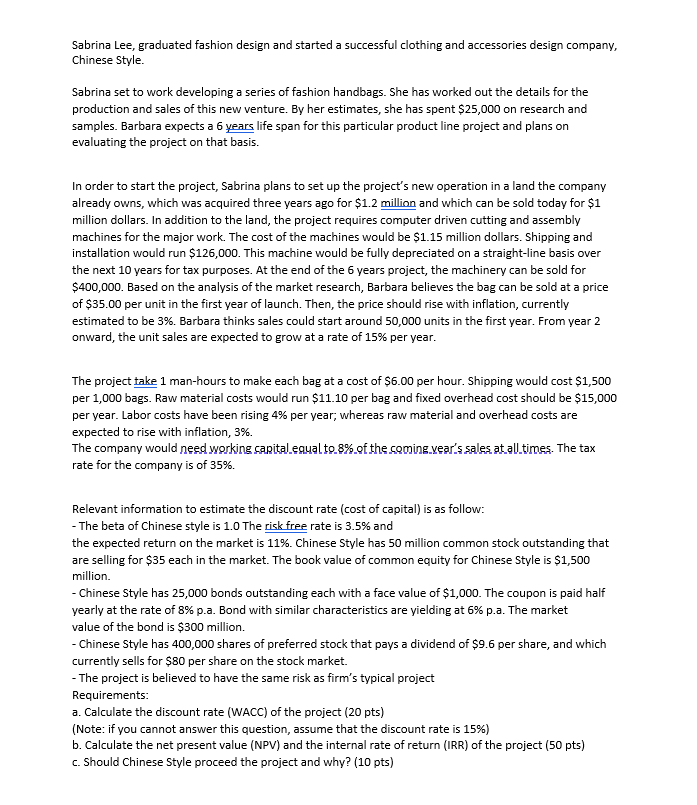 Please do it on excel with detail function. Many thanks Sabrina Lee,