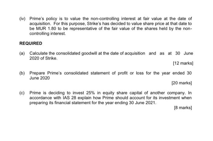 2019 Prime acquired 80% equity shares of Strike's total equity shares on