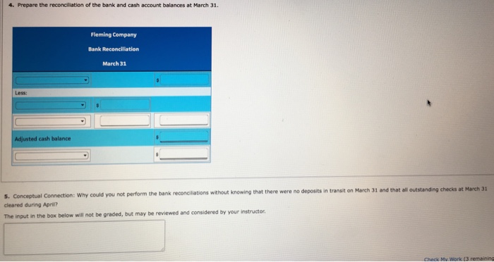 3/31 51,935 Cash received during April $66,620 Cash disbursements during April: $33,500