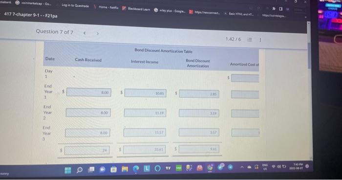 a three year, $100 face value 8% bond, pwing 5%039. At this