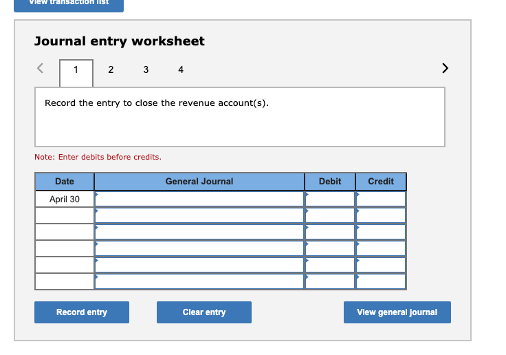 April 11. 14 The company paid $1,200 cash for two weeks' salaries