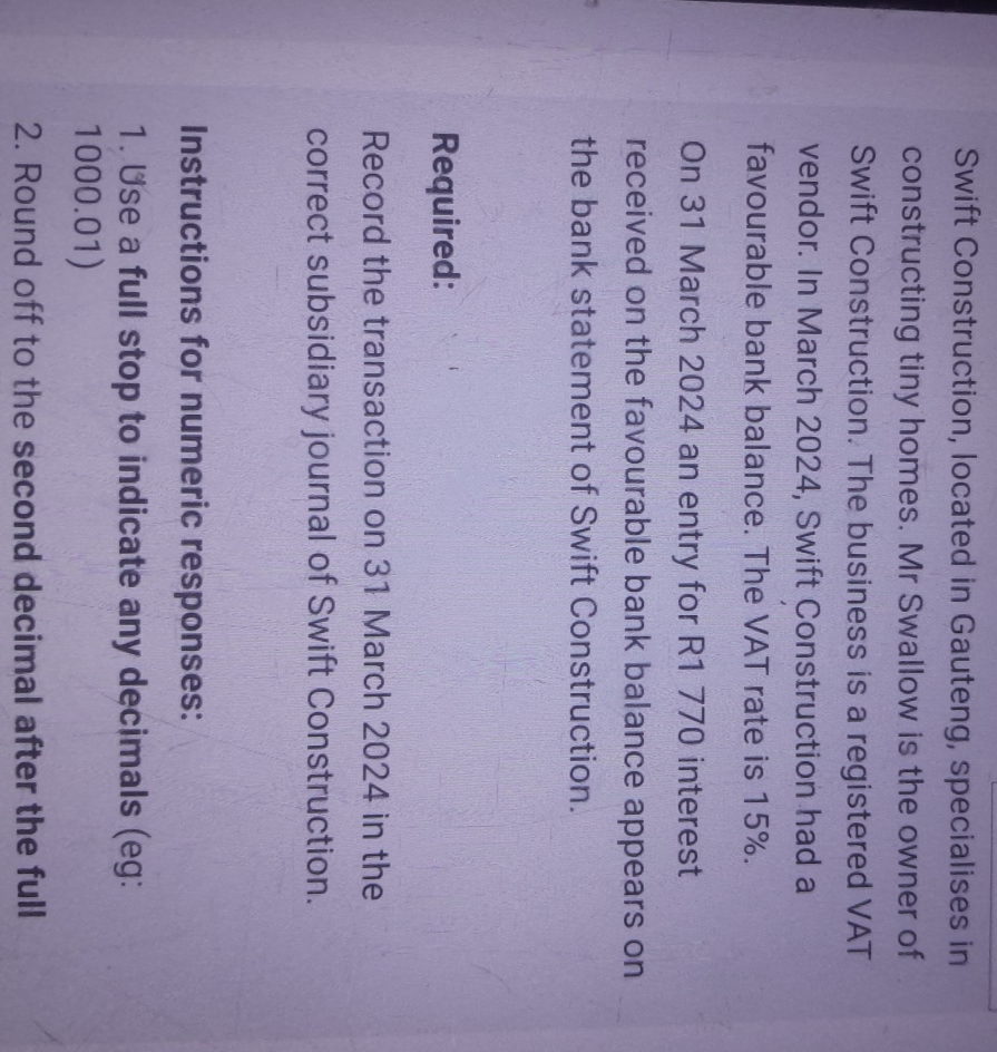  Swift Construction, located in Gauteng, specialises in constructing tiny homes. Mr