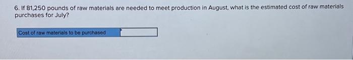 is $6 per direct labo hour, what is the estimated finished goods