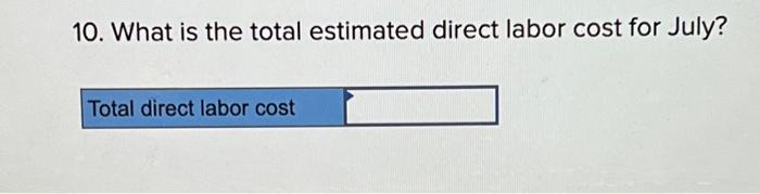 raw materials should be purchased in July? 15. If we assume that