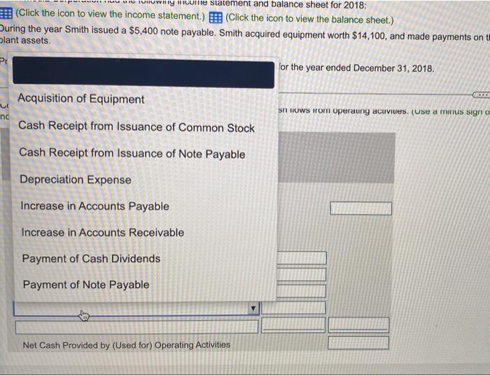 -indirect method- for the year ended December 31, 2018. Smith Media Corporation