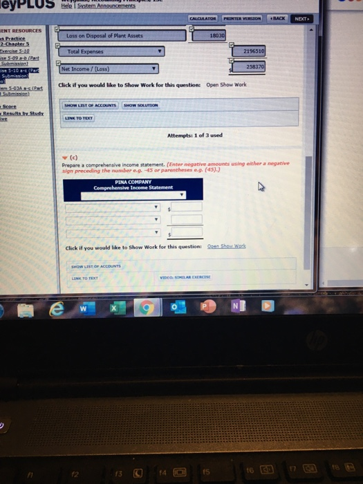  eYPLUS Ste Announcements PRINTER VERSION BACK NEXT ENT RESOURCES Loss on