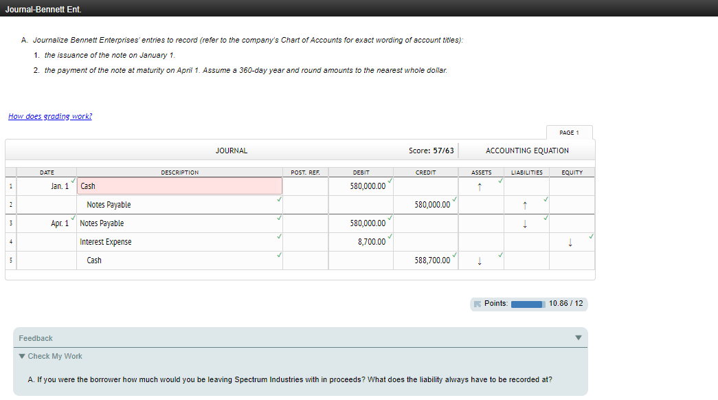 Industries for merchandise inventory. Required: A. Journalize Bennett Enterprises' entries to record