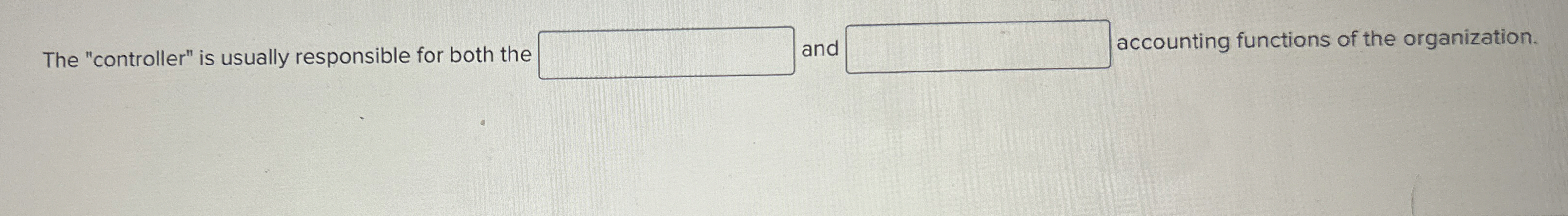  The "controller" is usually responsible for both the _______ and ________
