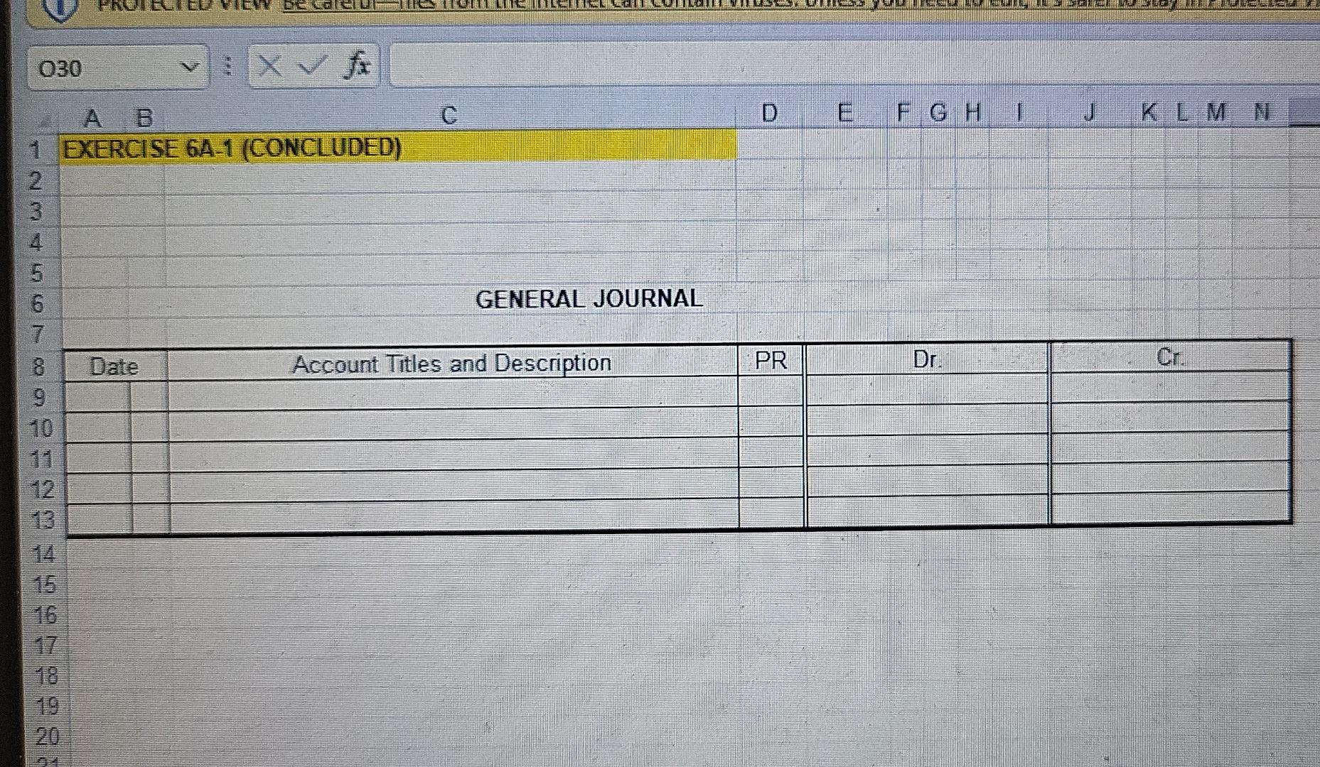 exercise 6a-1 concluded does this help ? HE LALUCILLE L. 030