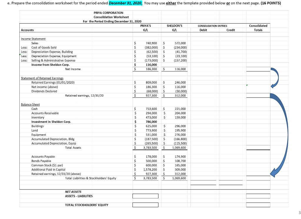 percent of Sheldon Company stock on January 1, 2020 for $720,000 cash.