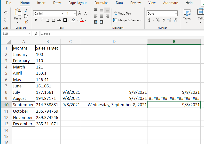 I'm using Excel for the first time and am currently learning