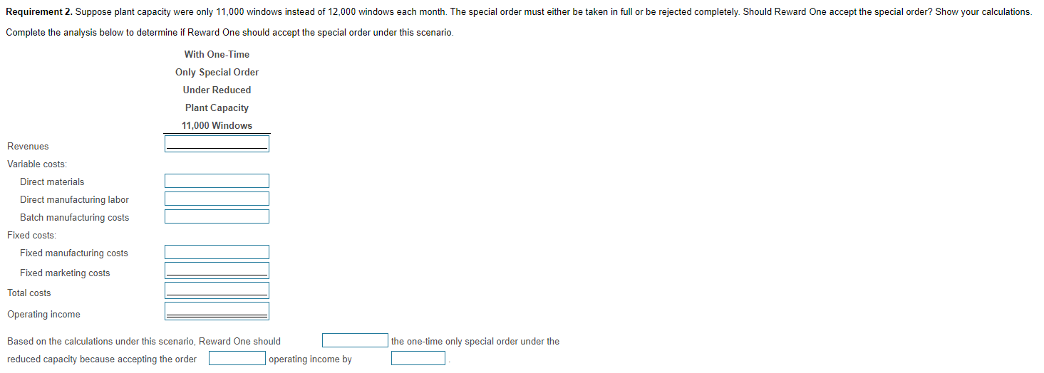 information.) per month. The company normally charges $250 per window. (Click the