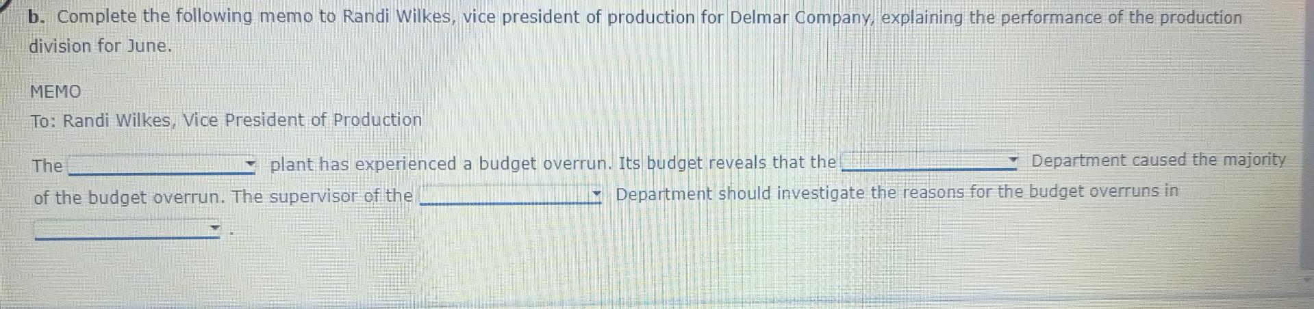 3- 4- Budget Performance Reports for Cost Centers Partially completed budget performance