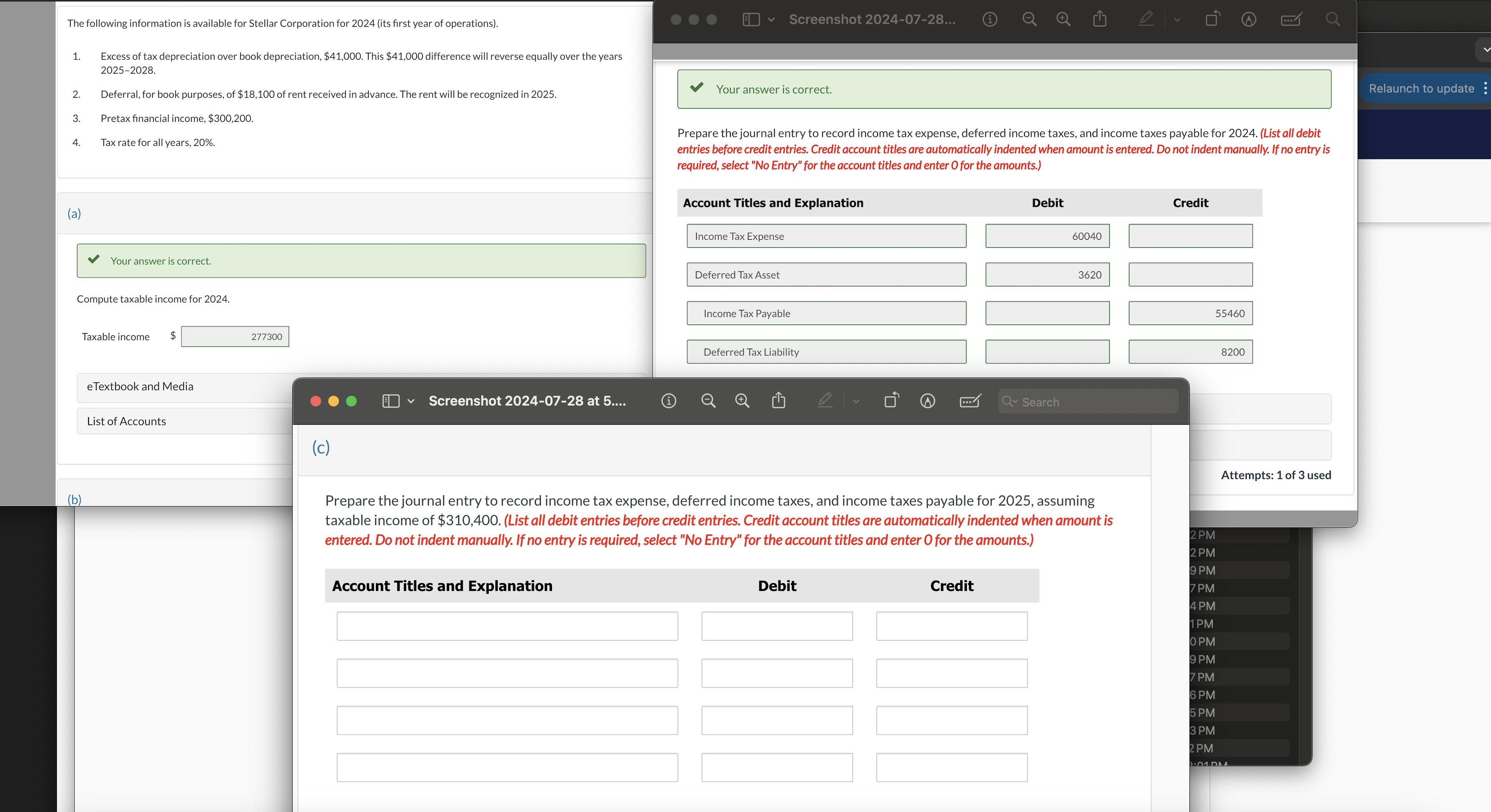  Prepare the journal entry 
