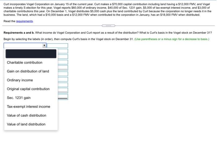 in the blank Cunt incorporate Vogel Corporation on January 15 of the