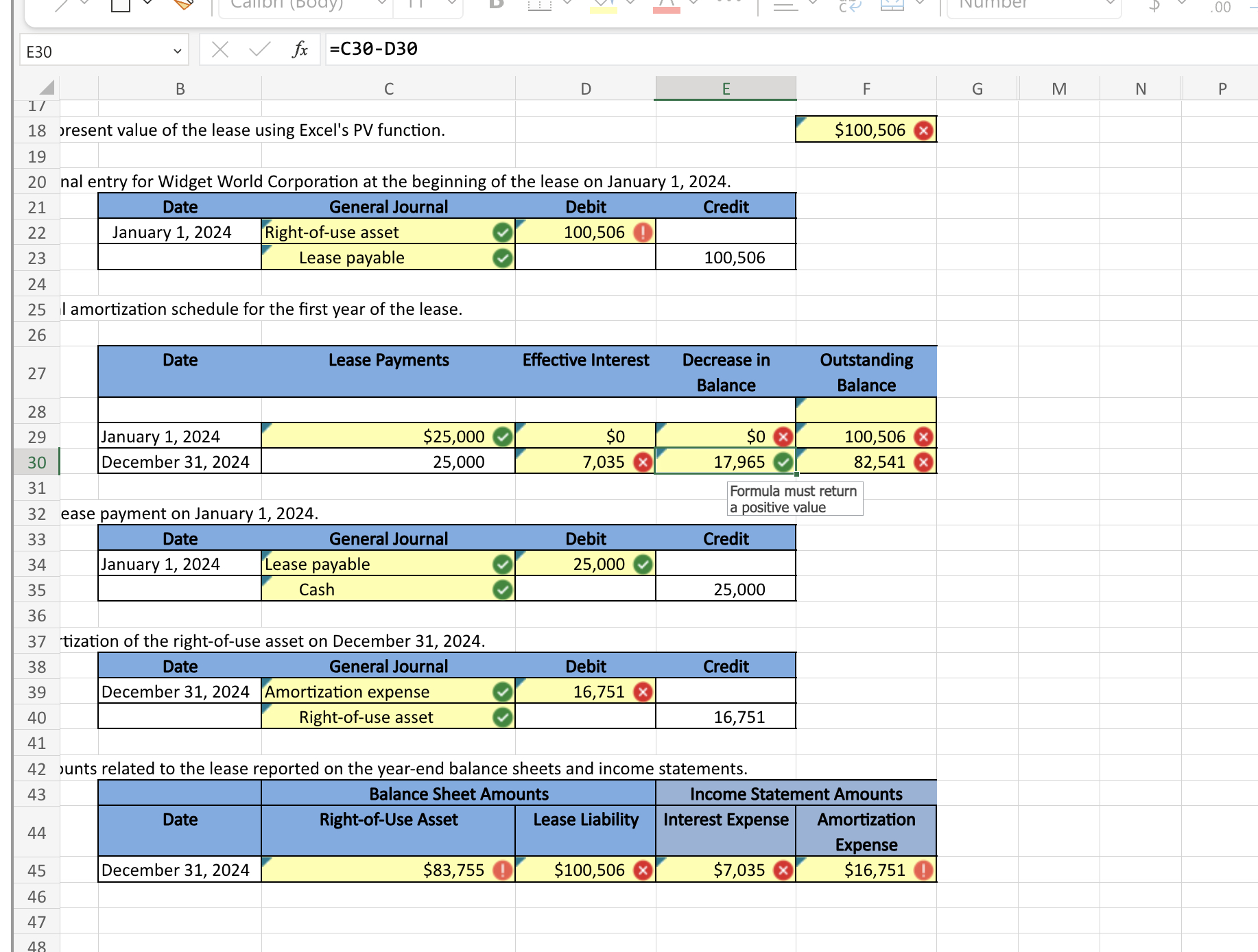  At January 1,2023, Widget World Corporation leased manufacturing equipment from Clinton
