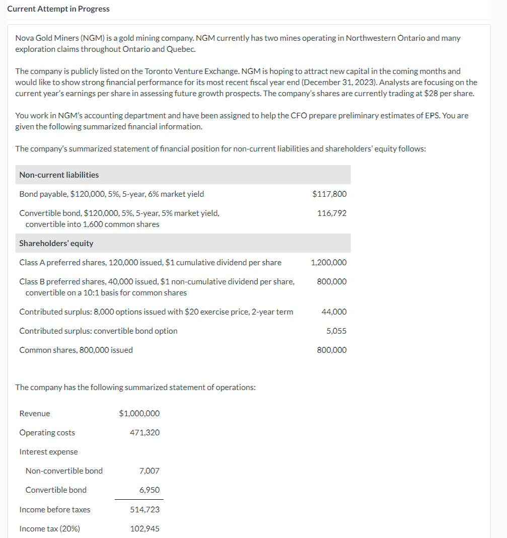  Current Attempt in Progress Nova Gold Miners (NGM) is a gold