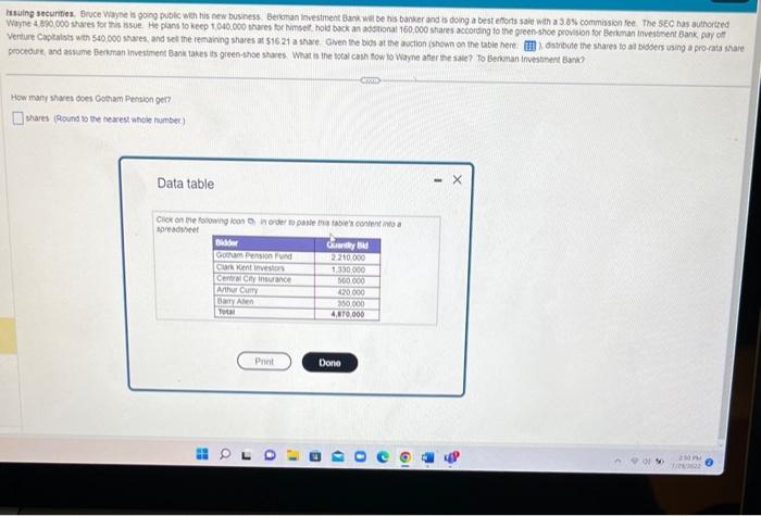 ger? shares (Aound to the nexest nhole numbec) Data table