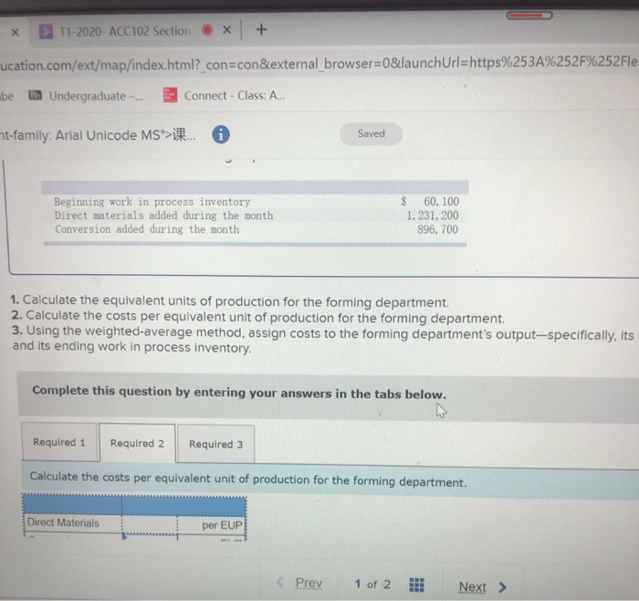  X T1-2020-ACC102 Section + ucation.com/ext/map/index.html?con=con&external_browser=0&launch Url=https%253A%252F%252Fle abes Undergraduate -... Connect -