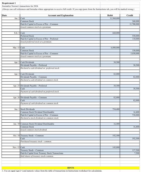 Balance Sheet. Using Excel for stockholders' equity transactions and preparing financial statements