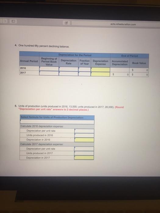 the machinery is 10 years and the estimated residual value is $5,000.