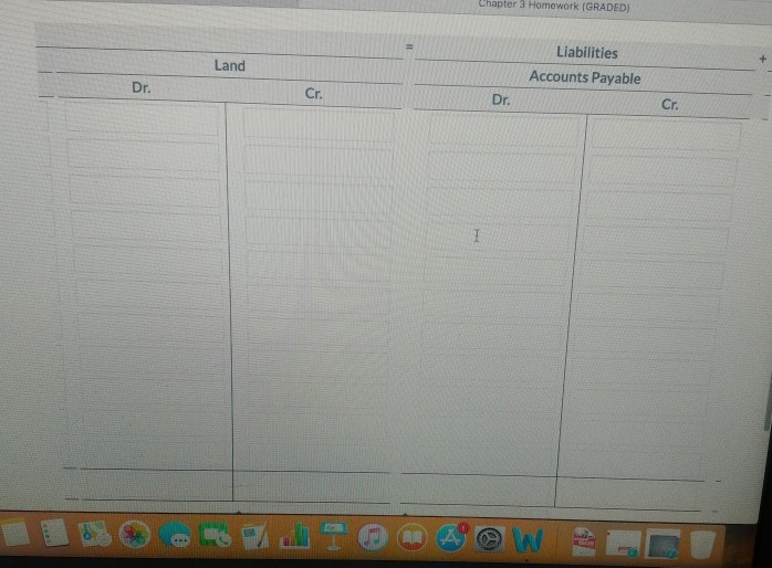 Mar. 1 Invested $24,000 cash in the business. Purchased Rainbow Golf Land