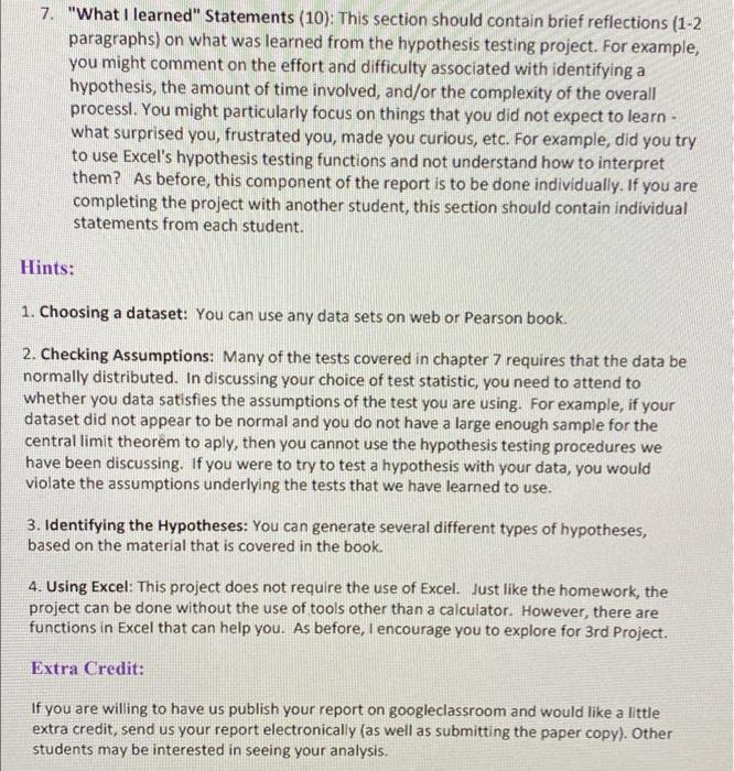 of this project is to provide you with experience in defining and