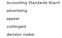 to complete the following statements. Answer 1. 2. Statements CPAs should not