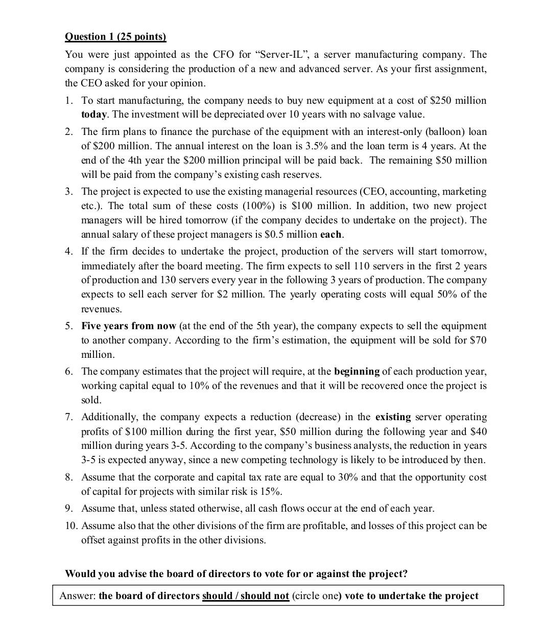  solve in 45 mins i will thumb up Question 1 (25