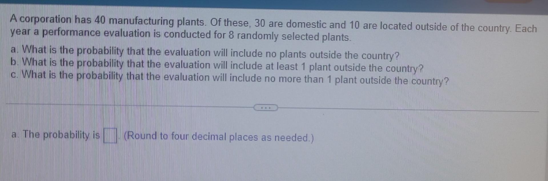 ONLY USE EXCEL SHOW YOUR WORK answer A,B,and C A corporation has