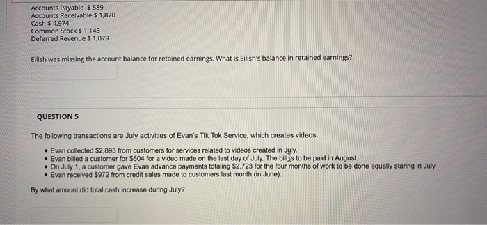 can I have a explanation on this problem (step by step) Accounts