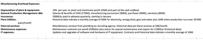 manufacturers skis. You are Hera sales manager. You have to prepare a