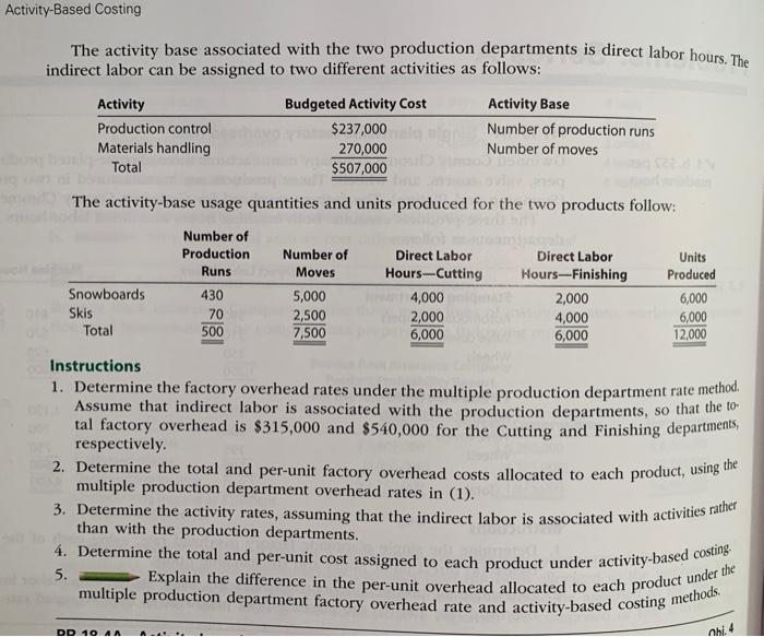 department rate product costing and Obj. 3,4 product cost distortions Black and
