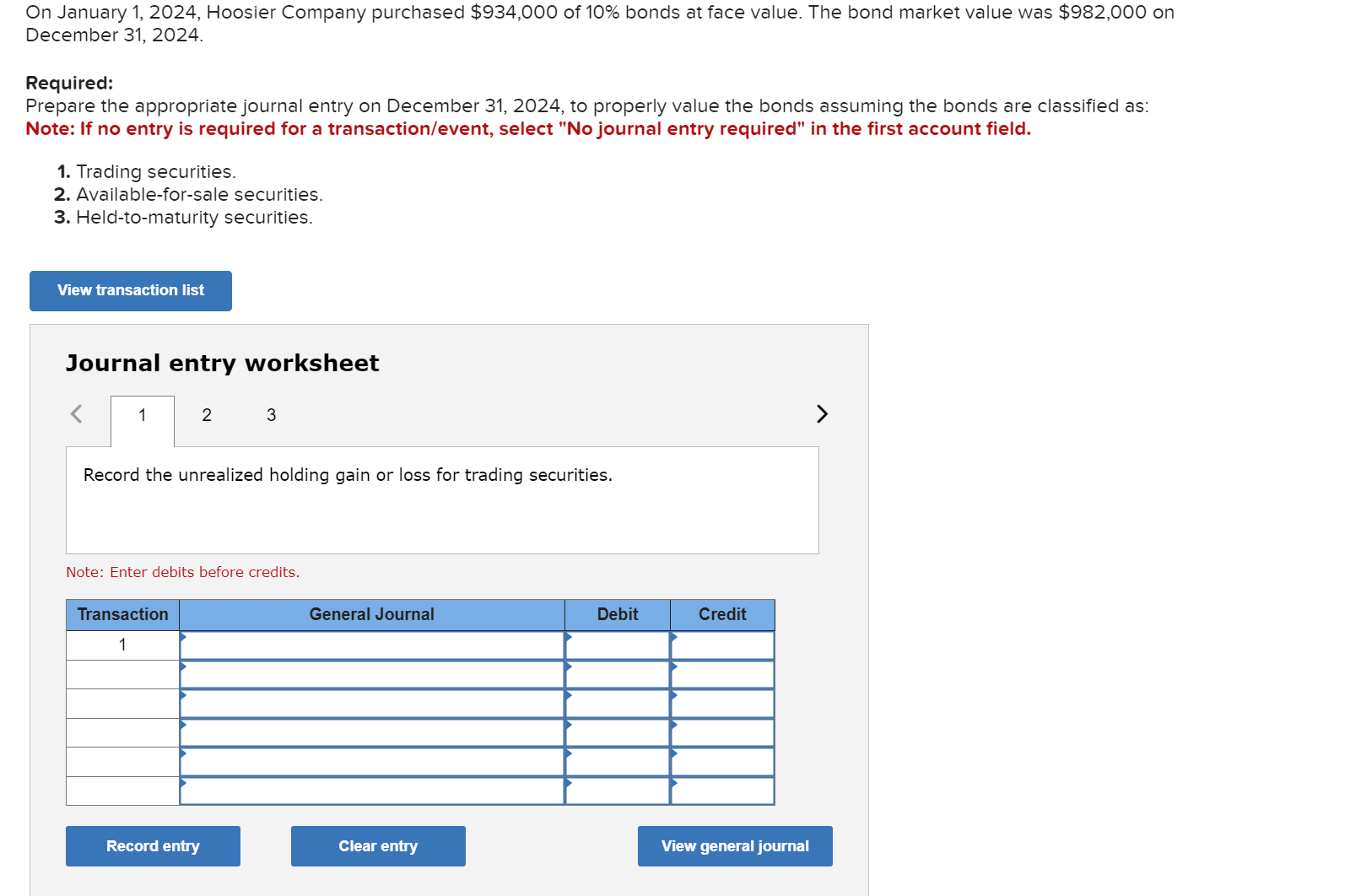  On January 1,2024, Hoosier Company purchased $934,000 of 10% bonds at