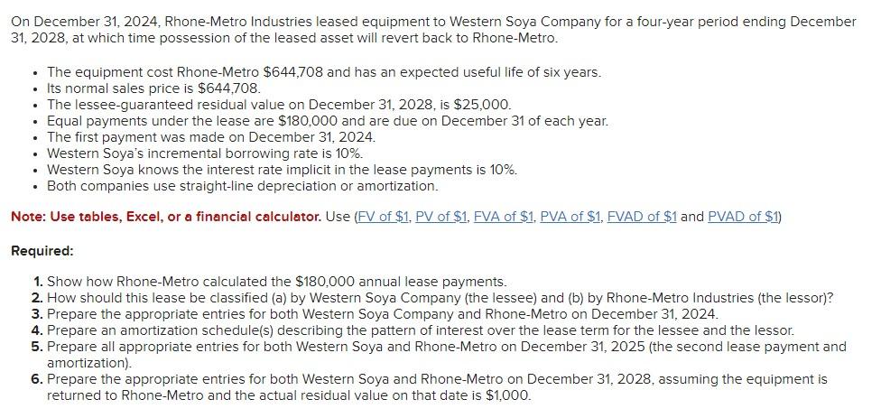 3. Please do all required 6 On December 31, 2024, Rhone-Metro Industries