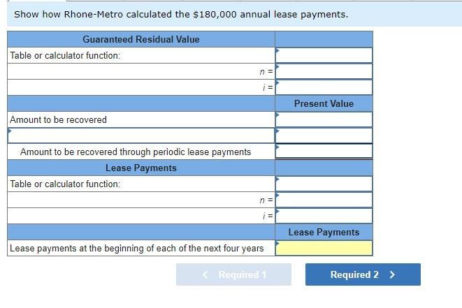 leased equipment to Western Soya Company for a four-year period ending December