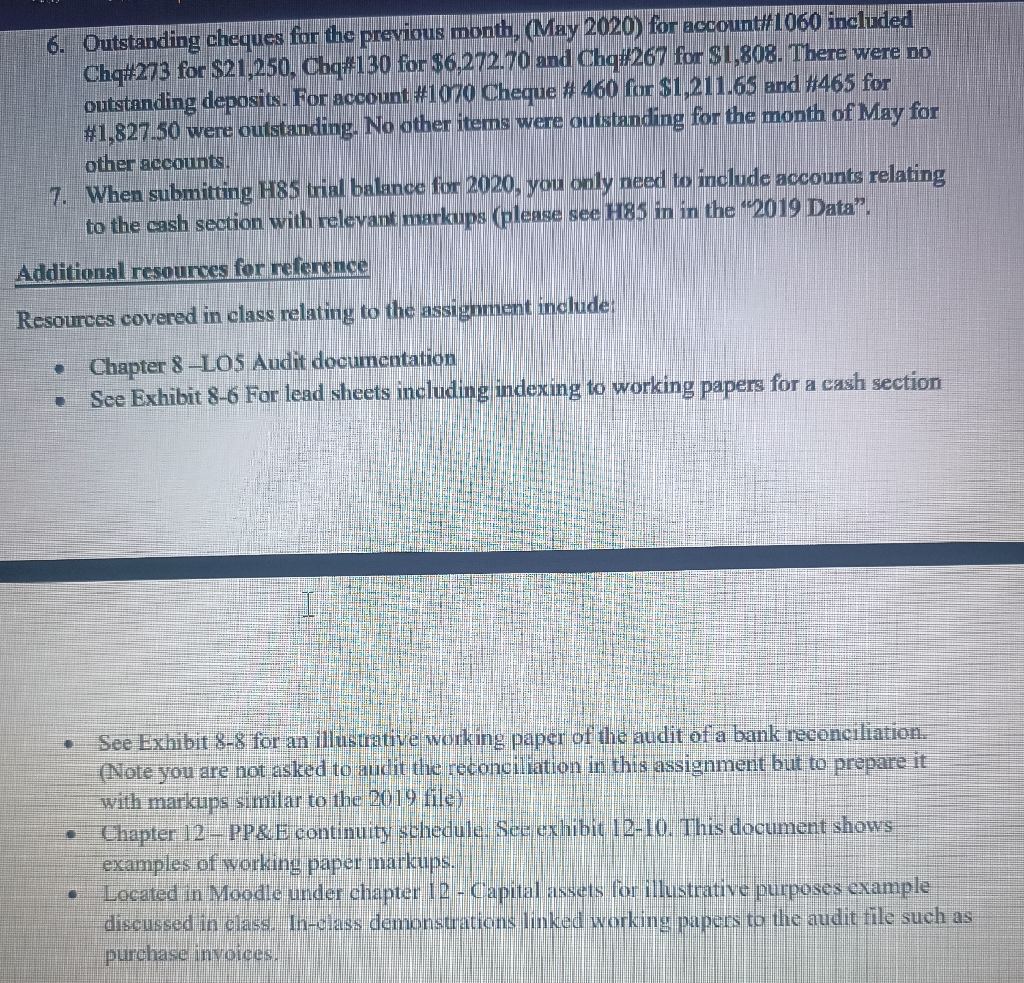  ACC3502-Assignment #2-10% Purpose: You have been asked by your audit Senior