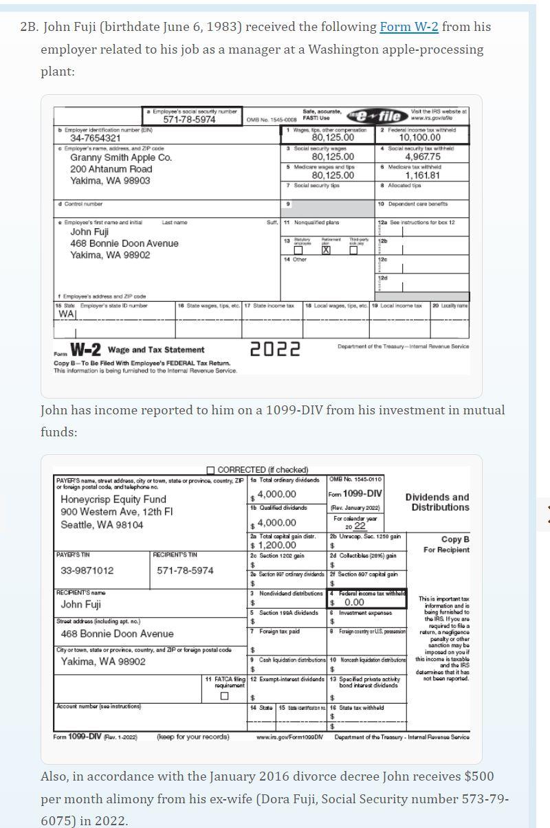 Prepare forms 1040, Schedule 1, Schedule A, Schedule B, Schedule D, Schedule