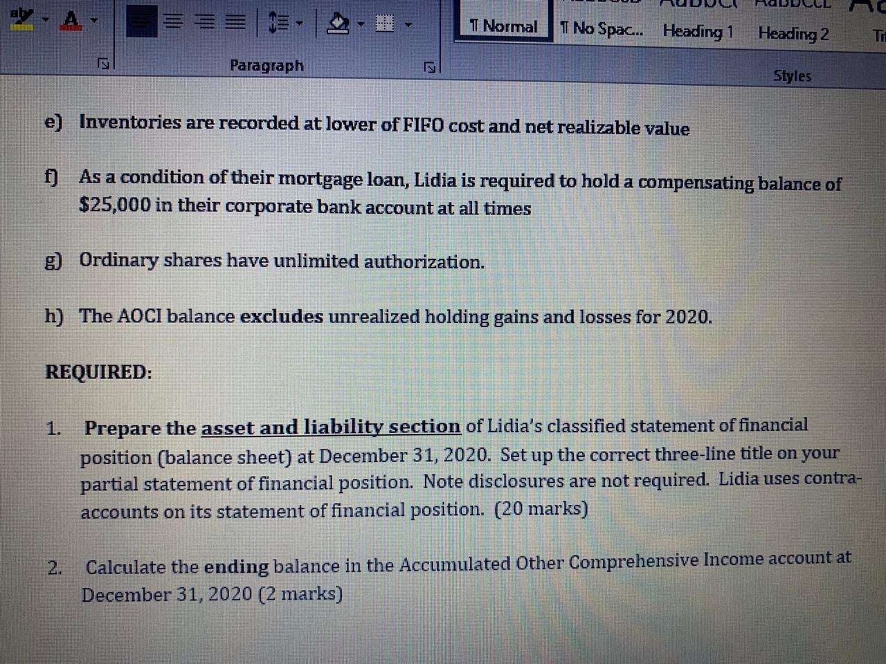 Accumulated Depreciation - equipment 89,055 Inventories 239,800 98,362 Payroll Taxes Payable Bonds