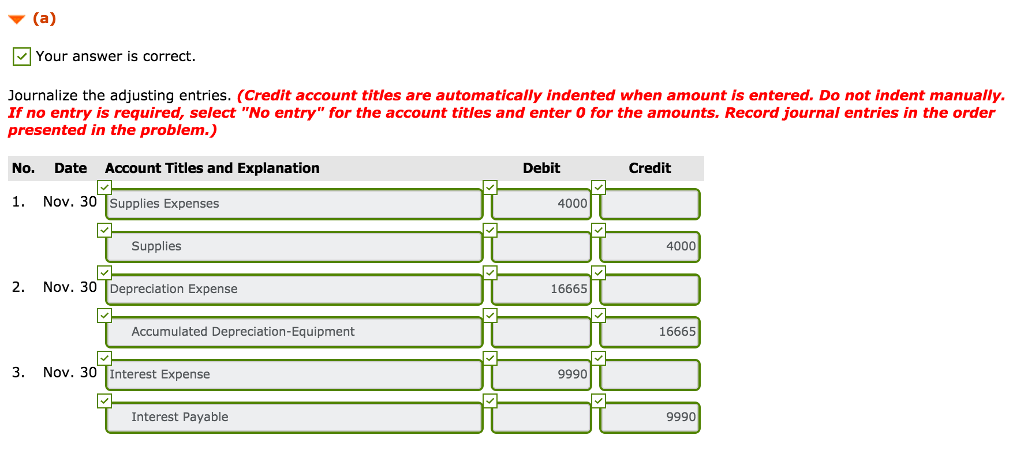 of the company's fiscal year. CRANE FASHION CENTER TRIAL BALANCE NOVEMBER 30,